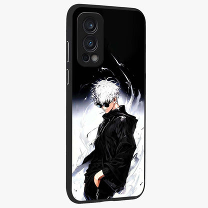 Limitless Shadow King Glass Case upright view showcasing bold shadow warrior artwork with epic fantasy theme.