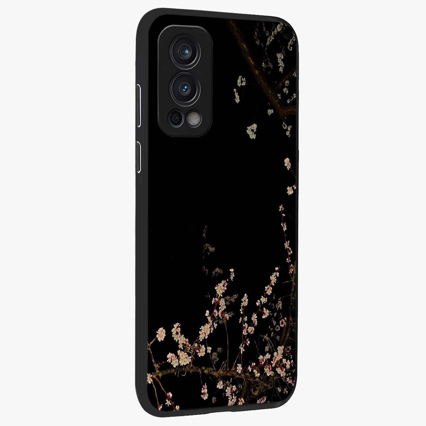 Petal Moon Light With Custom Name Glass Case upright view showcasing elegant floral moon artwork with personalized aesthetic.