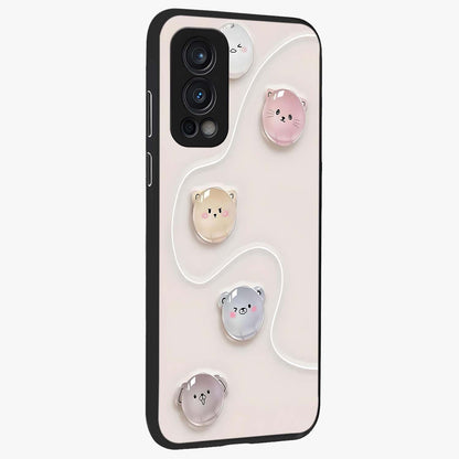 Puffy Face Parade Glass Case upright view showcasing adorable character artwork with cheerful animated theme.