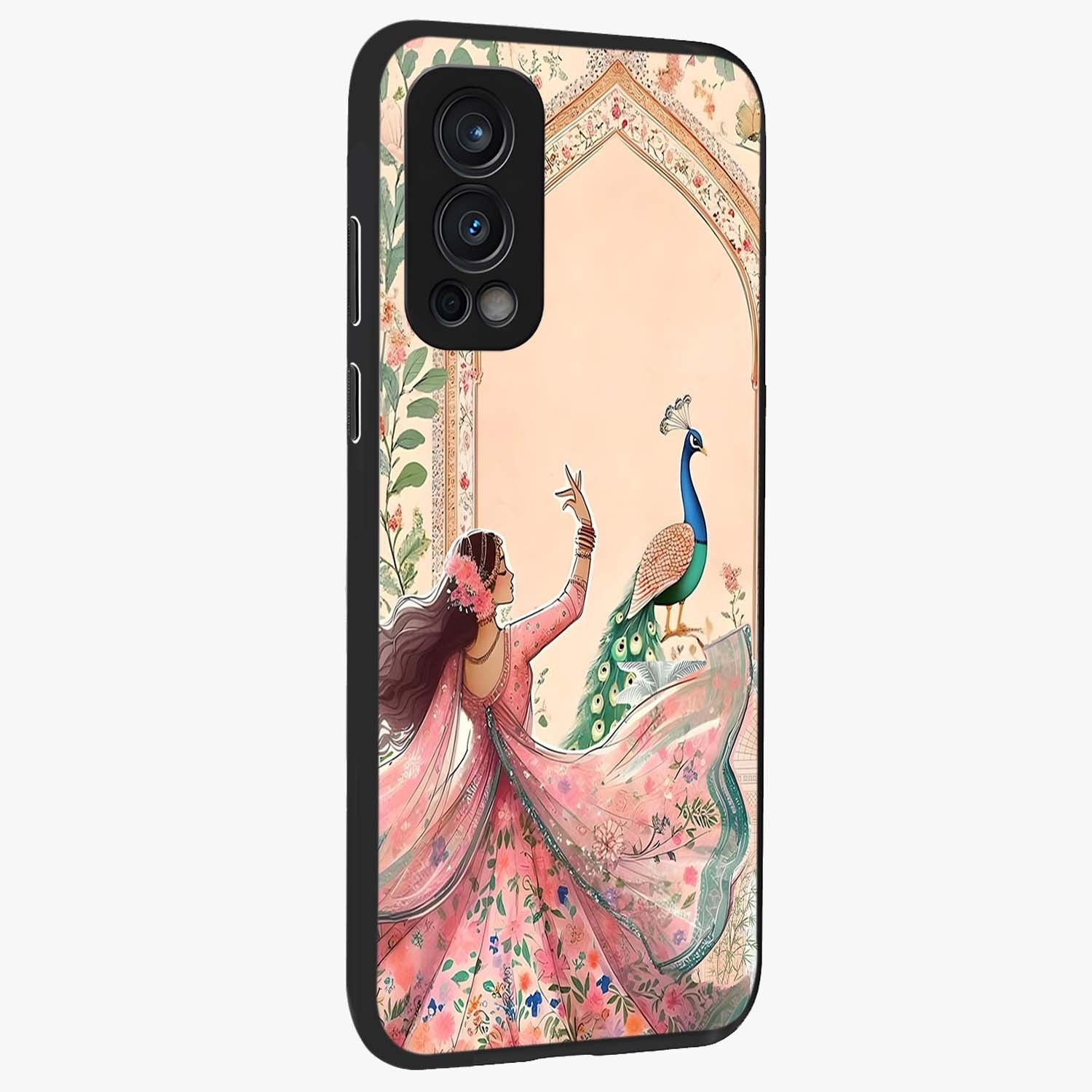Royal Grace Muse Glass Case upright view showcasing stylish artistic artwork with sophisticated royal theme.