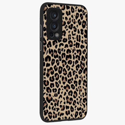 Savage Chic Pattern Glass Case upright view showcasing trendy decorative artwork with edgy fashion theme.