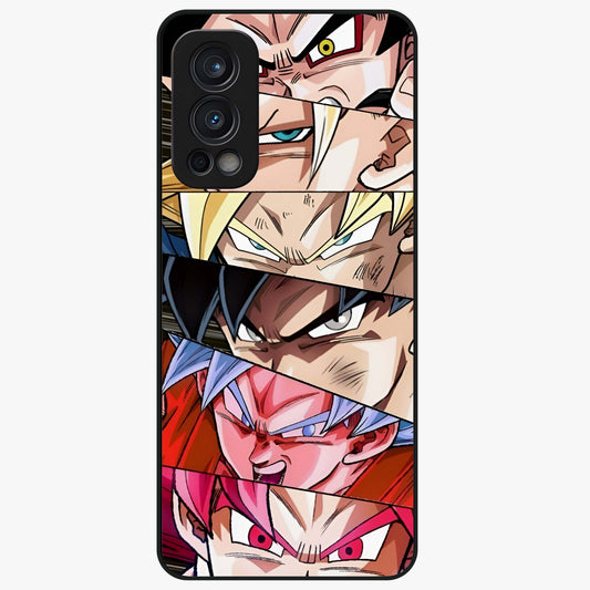 Anime Character Glass Case showing flat back view with vibrant anime artwork and glossy glass finish.