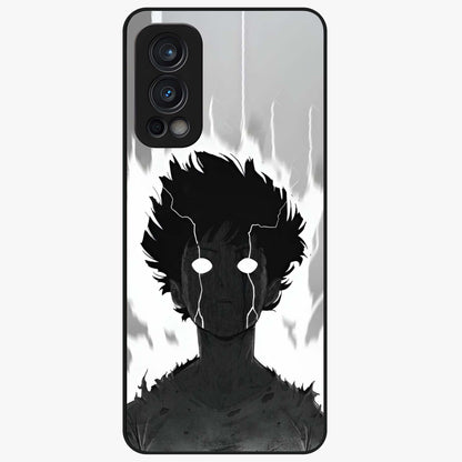 Awakened Inner Rage Glass Case showing flat back view with intense artistic artwork and glossy glass finish.