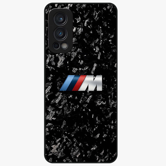 Carbon Speed Mark Glass Case showing flat back view with sporty carbon pattern artwork and glossy glass finish.