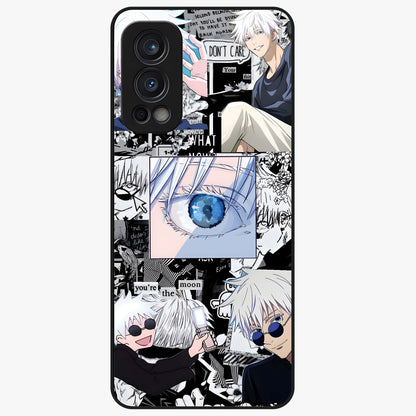 Infinity Sorcerer Chaos Glass Case showing flat back view with mystical sorcerer themed artwork and glossy glass finish.