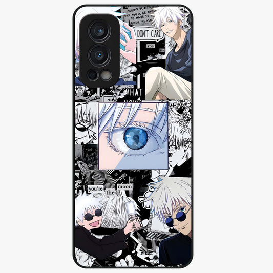 Infinity Sorcerer Chaos Glass Case showing flat back view with mystical sorcerer themed artwork and glossy glass finish.