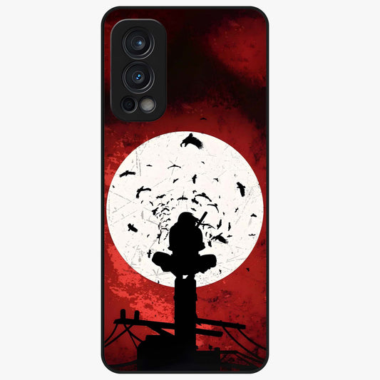 Itachi Limited Edition Naruto Anime Glass Case showing flat back view with iconic anime character artwork and glossy glass finish.