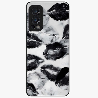 Midnight Love Echo Glass Case showing flat back view with romantic midnight themed artwork and glossy glass finish.