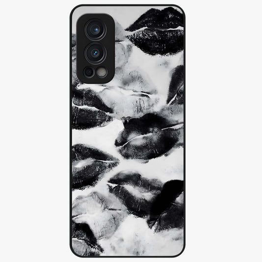 Midnight Love Echo Glass Case showing flat back view with romantic midnight themed artwork and glossy glass finish.
