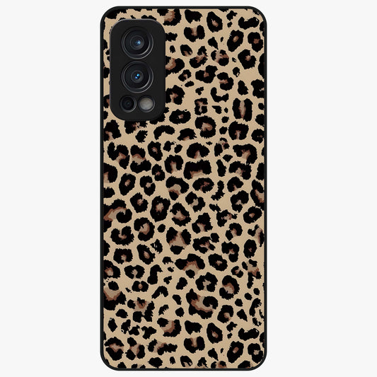 Savage Chic Pattern Glass Case showing flat back view with stylish patterned artwork and glossy glass finish.