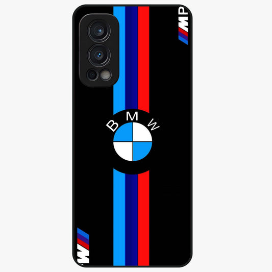 Turbo BMW Beast Glass Case showing flat back view with high performance sports car artwork and glossy glass finish.
