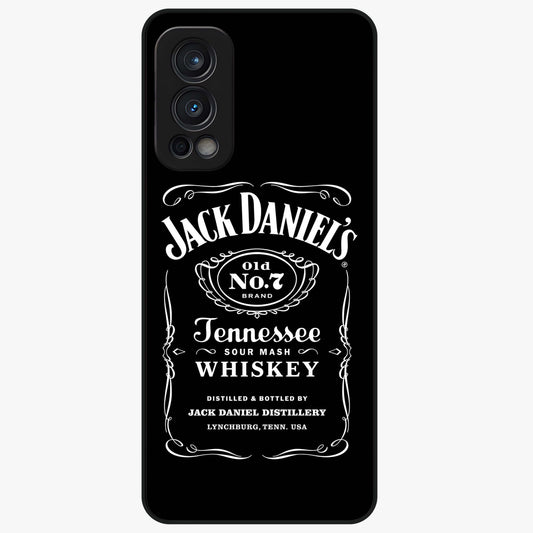 Vintage Whiskey Heritage Glass Case showing flat back view with classic whiskey inspired artwork and glossy glass finish.