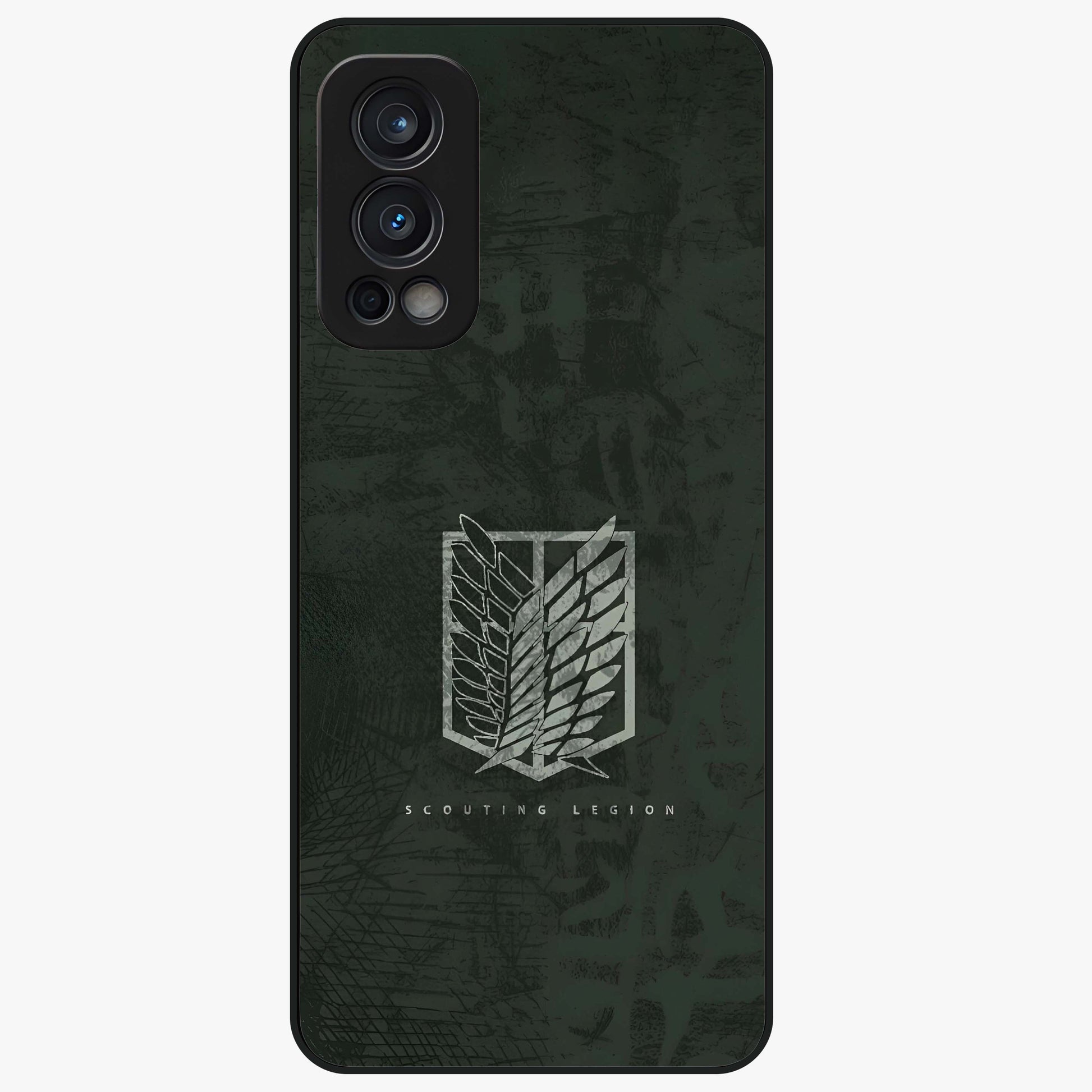 Wings Of Freedom Glass Case showing flat back view with symbolic wings artwork and glossy glass finish.