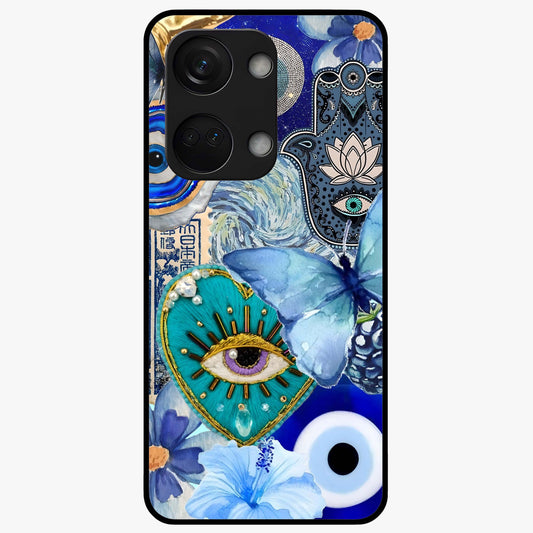 Audrey Zivan Glass Case for 1+Nord 3 stylish front view featuring bold artistic aesthetic design