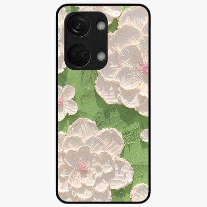 Blossom Meadow Dreams Glass Case for 1+Nord 3 dreamy front view featuring soft meadow floral artwork