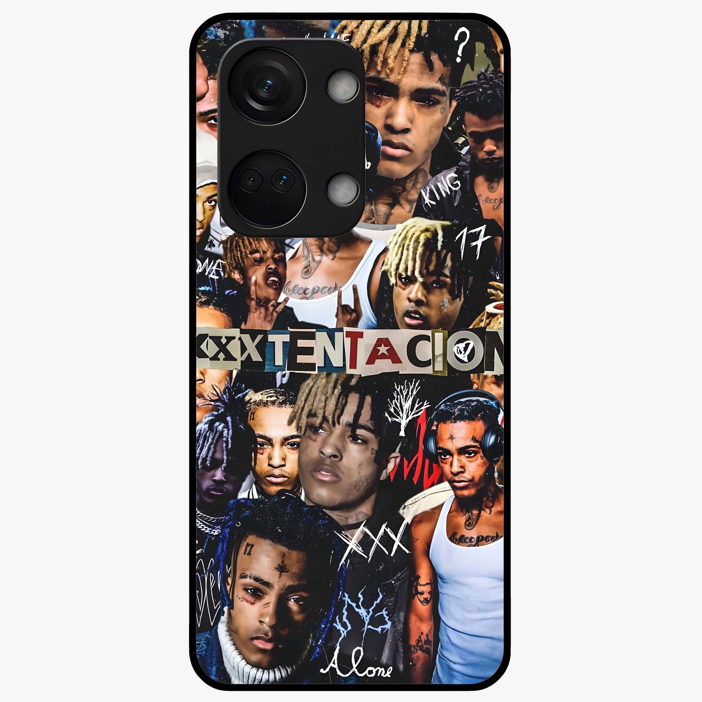 Broken Fame Diaries Glass Case for 1+Nord 3 bold front view featuring expressive diary inspired artistic artwork