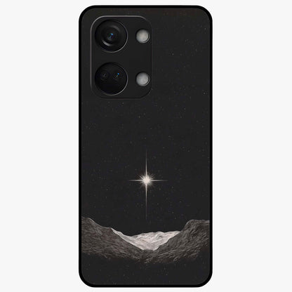 Cosmic Dream Night Glass Case for 1+Nord 3 dreamy front view featuring deep night sky artwork with glowing stars
