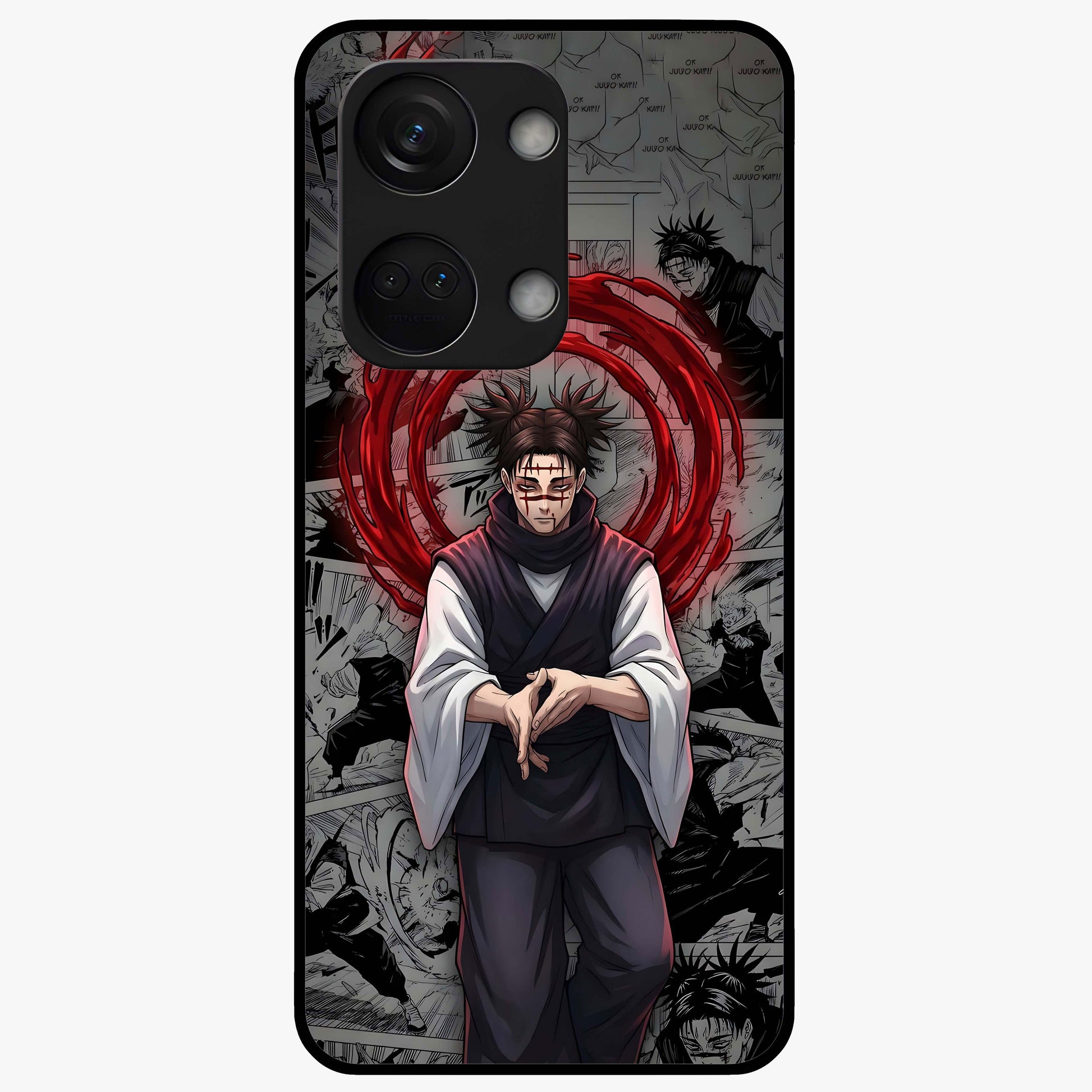 Cursed Ritual Ascension Glass Case for 1+Nord 3 dramatic front view featuring dark ritual inspired artwork