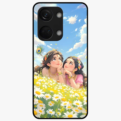 Daisy Daydream Love Glass Case for 1+Nord 3 soft front view featuring romantic daisy floral artwork