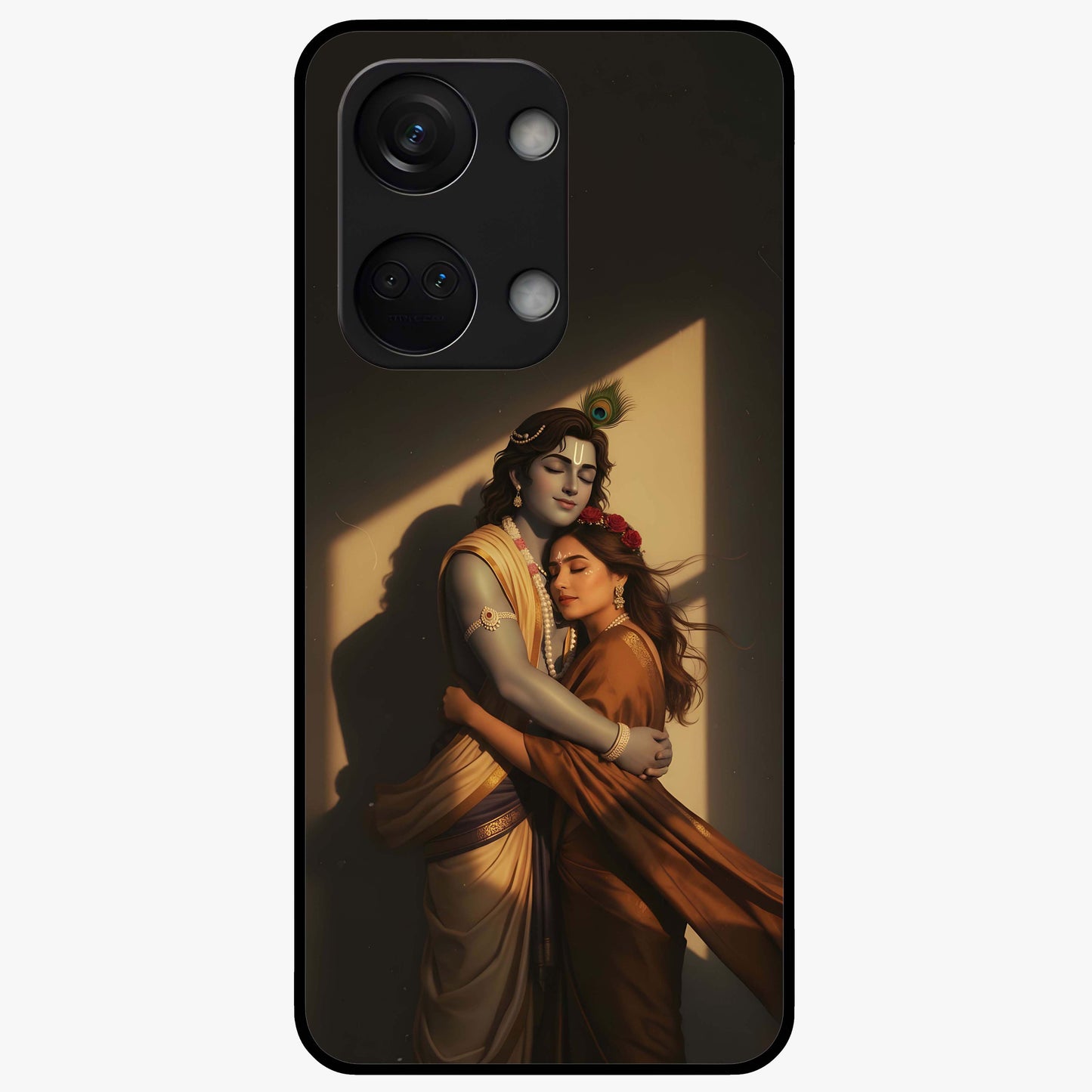 Divine Eternal Love Glass Case for 1+Nord 3 elegant front view featuring romantic spiritual artwork in soft tones