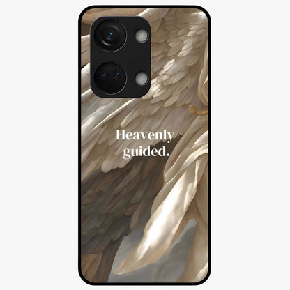 Divine Winged Grace Glass Case for 1+Nord 3 graceful front view featuring timeless spiritual artwork