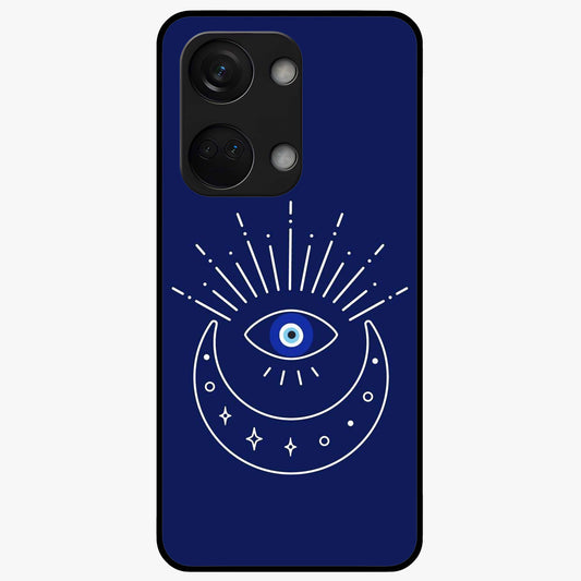 Evil Eyes Dark Blue Glass Case for OnePlus Nord 3 |1+Nord 3