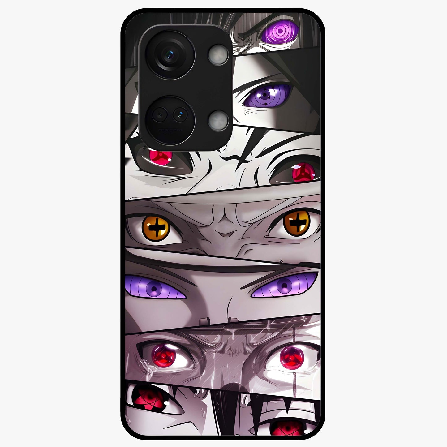 Eyes of Destiny Glass Case for 1+Nord 3 bold front view featuring mystical eye inspired artwork