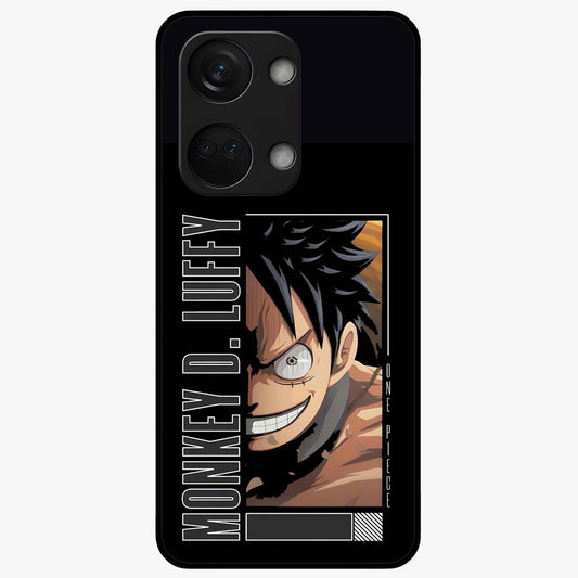 Fearless Pirate Smile Glass Case for 1+Nord 3 edgy front view featuring pirate inspired artwork with bold expression