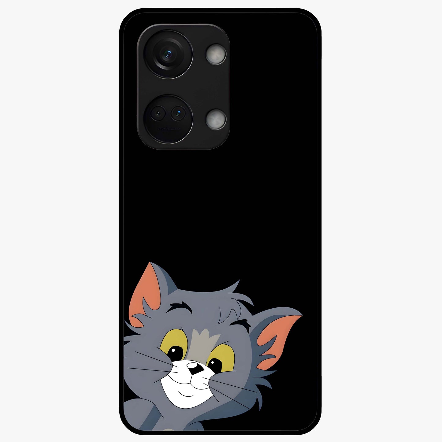 Forever Chasing Love Tom Glass Case for 1+Nord 3 charming front view featuring animated love themed character artwork