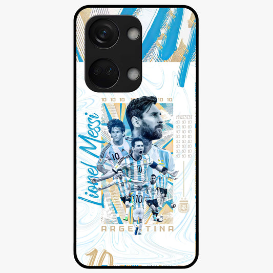 Golden Number Ten Glass Case for 1+Nord 3 bold front view featuring stylish number ten artwork in golden tones