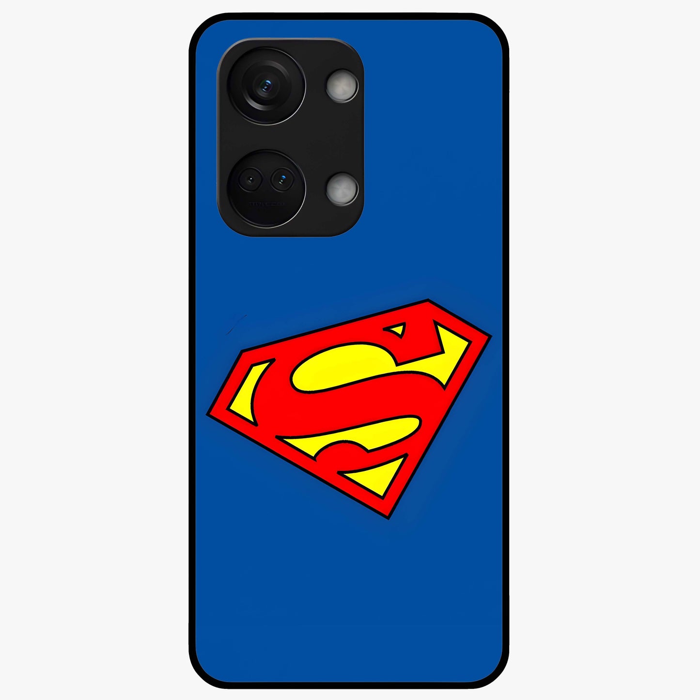 Legendary Hero Emblem Glass Case for 1+Nord 3 bold front view featuring powerful emblem inspired artwork