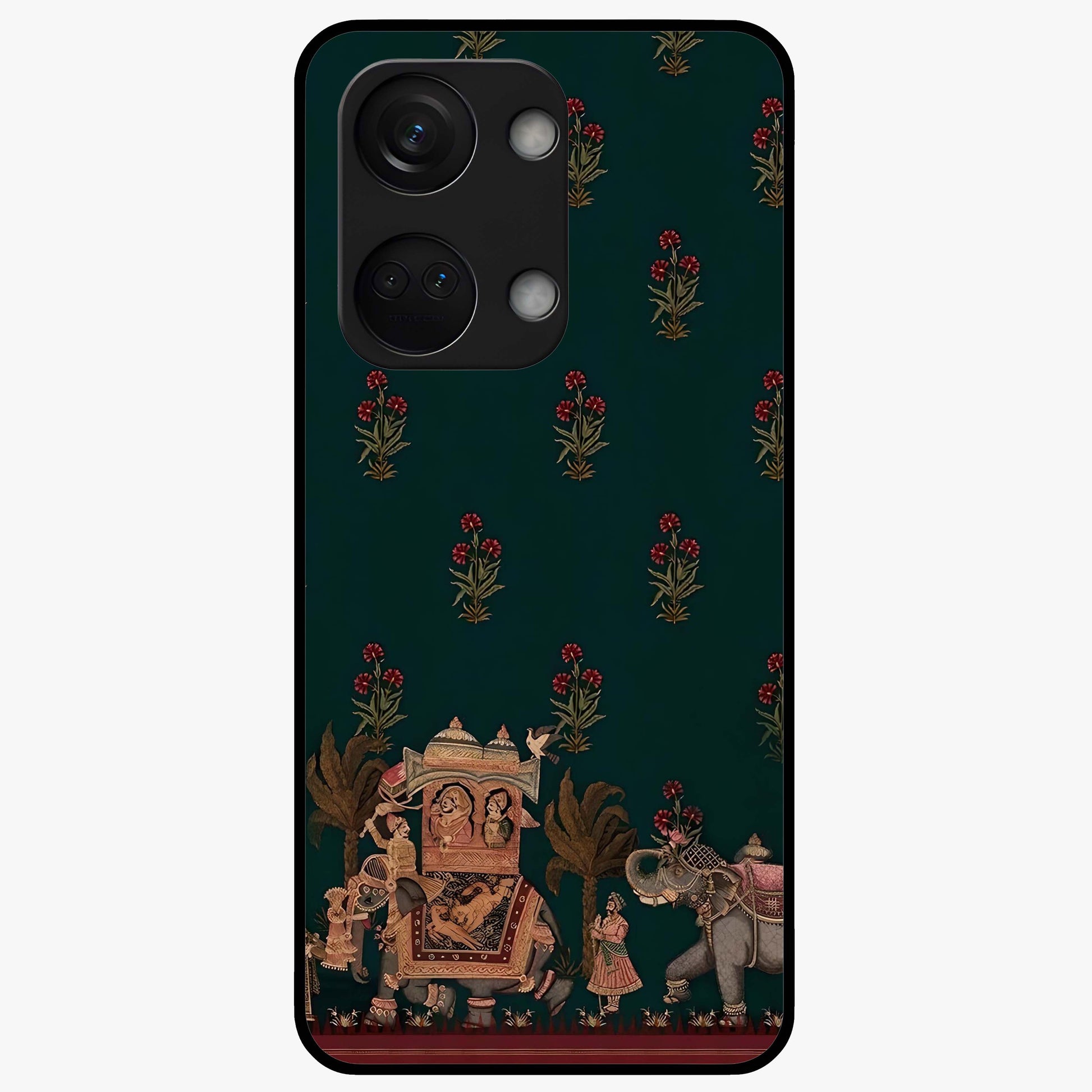 Macmerise Glass Case for 1+Nord 3 stylish front view featuring bold modern artistic artwork