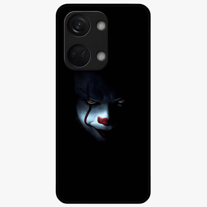 Midnight Madness Smile Glass Case for 1+Nord 3 edgy front view featuring bold smile artwork in dark aesthetic tones