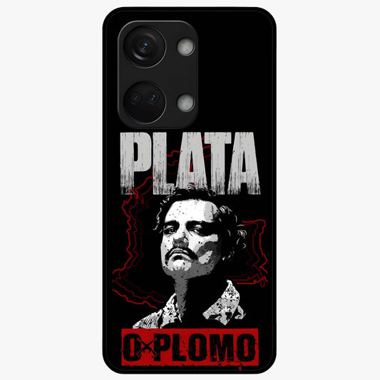 Notorious Crime Empire Glass Case for 1+Nord 3 bold front view featuring edgy crime inspired artwork