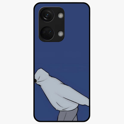 Quiet Painful Love Glass Case for 1+Nord 3 emotional front view featuring expressive romantic artwork