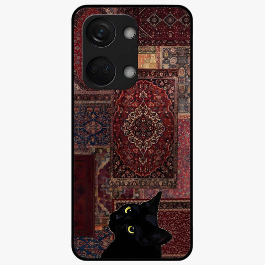 Regal Magic Cat Apple Glass Case for 1+Nord 3 playful front view featuring charming cat artwork with whimsical theme