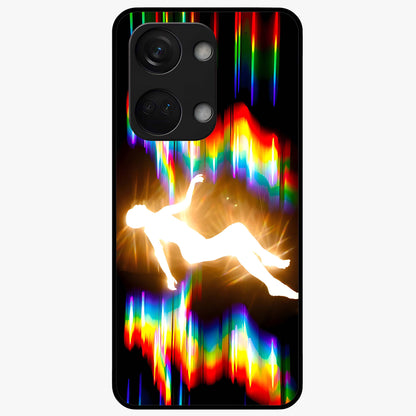 Soul in Spectrum Glass Case for 1+Nord 3 artistic front view featuring colorful spectrum inspired artwork