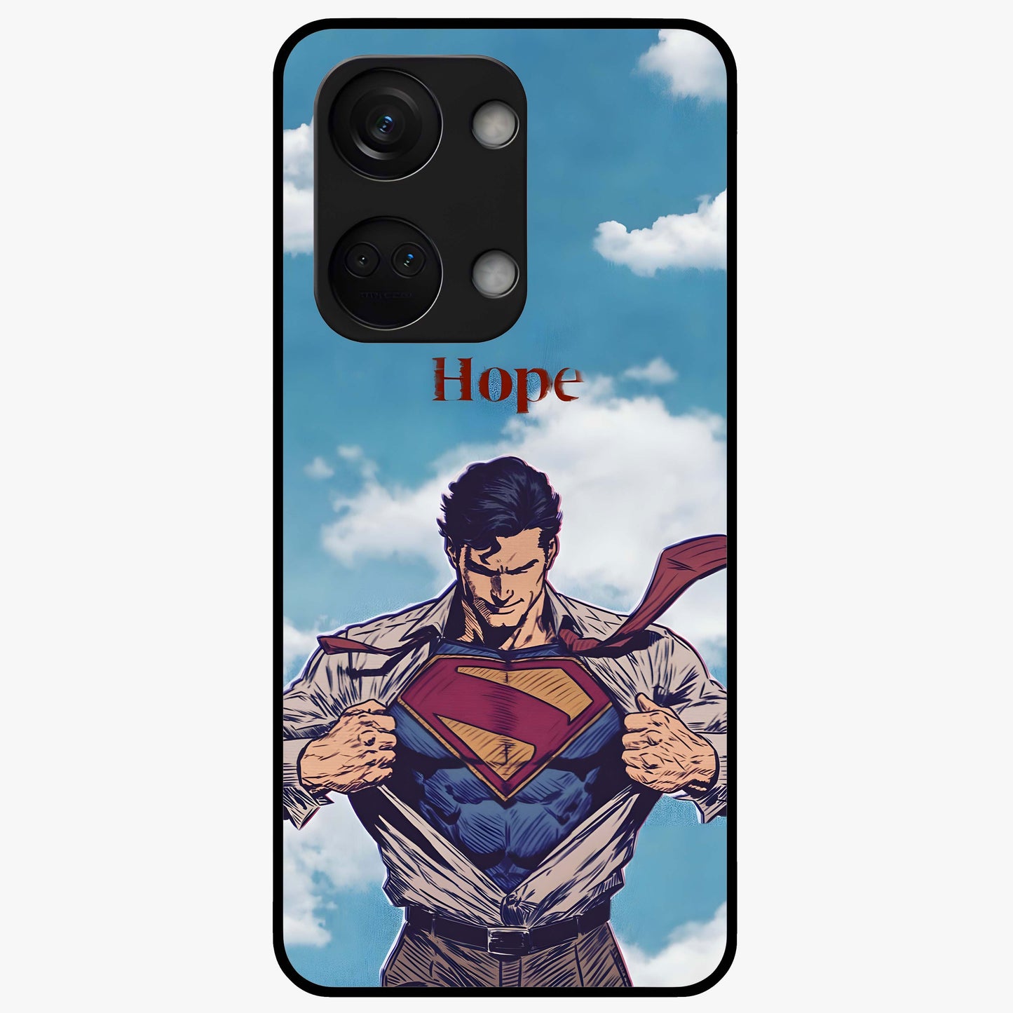 Symbol of Hope Glass Case for 1+Nord 3 meaningful front view featuring inspirational symbolic artwork