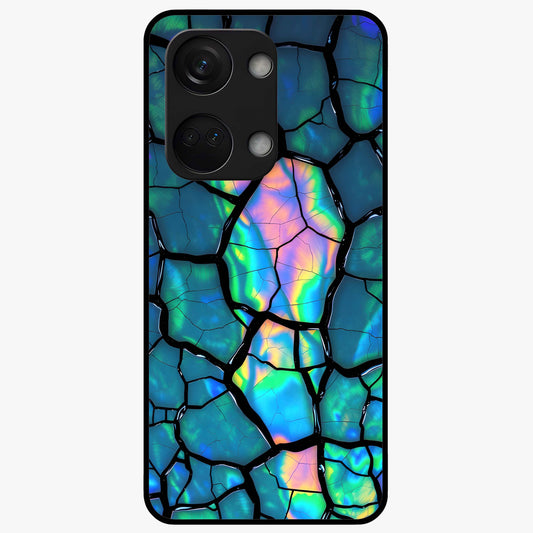 Tropical Wing Vibe Glass Case for 1+Nord 3 vibrant front view featuring wing inspired artwork with tropical colors
