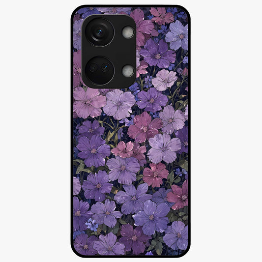 Velvet Bloom Tapestry Glass Case for 1+Nord 3 elegant front view featuring rich floral tapestry artwork
