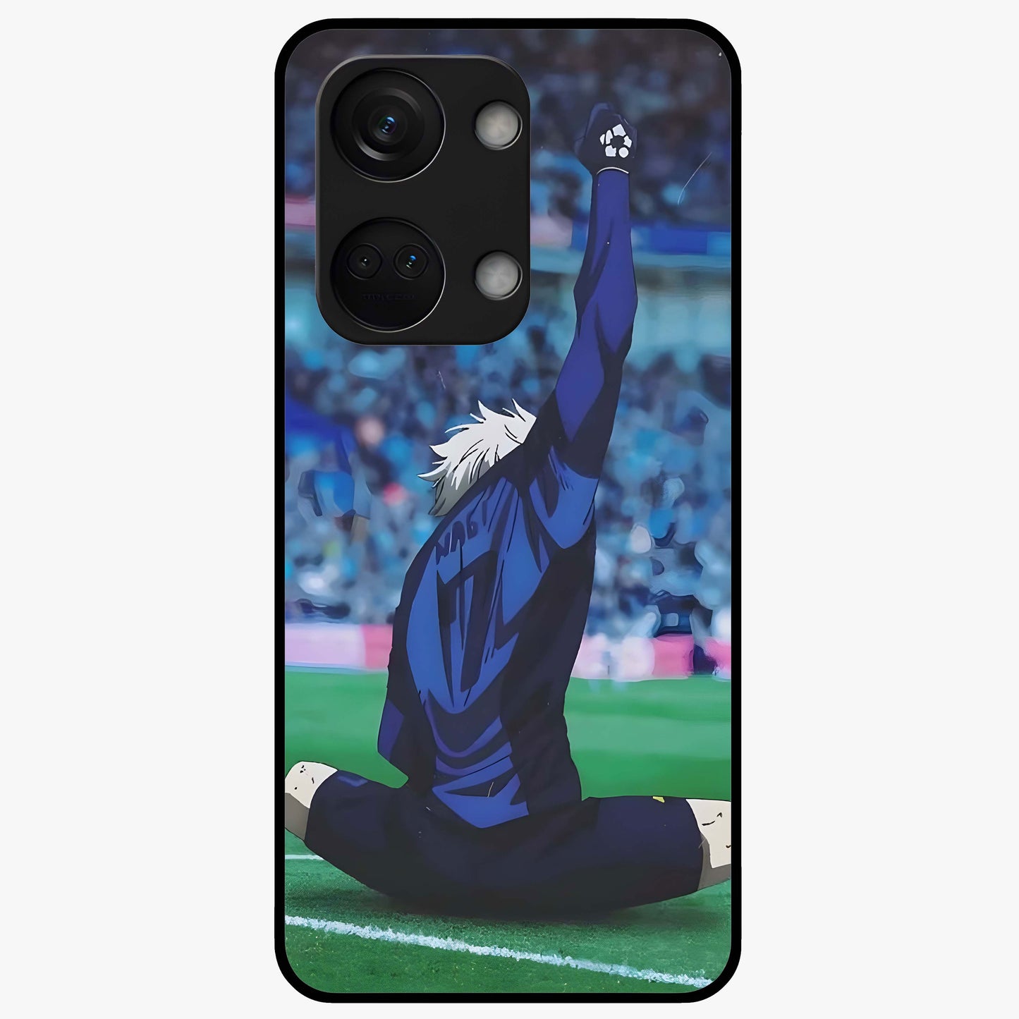 Victory Silence Anthem Glass Case for 1+Nord 3 bold front view featuring powerful motivational themed artwork