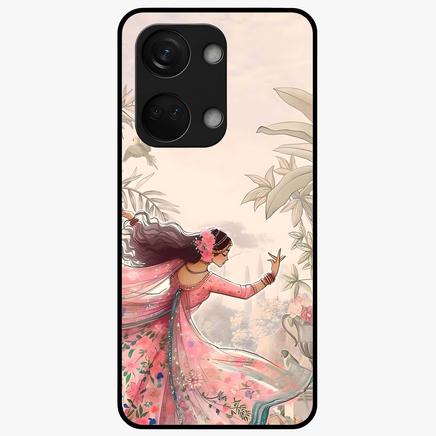 Graceful Garden Rhythm Glass Case for OnePlus Nord 3 |1+Nord 3