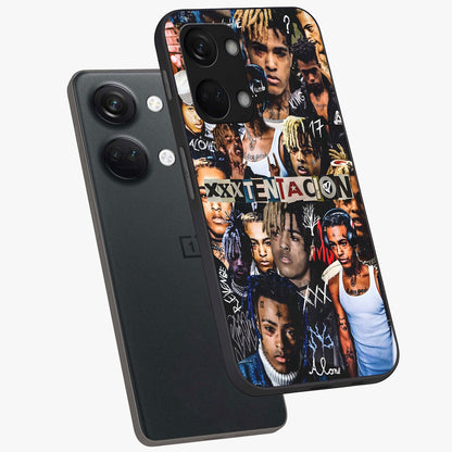Broken Fame Diaries Glass Case for 1+Nord 3 angled mockup showcasing glossy finish and edgy aesthetic design