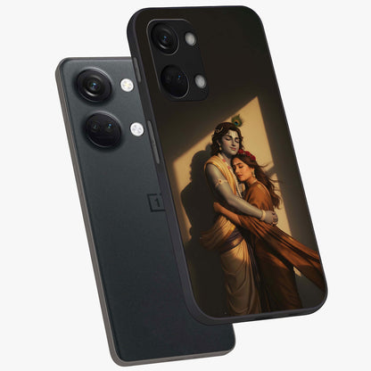 Divine Eternal Love Glass Case for 1+Nord 3 angled mockup showcasing glossy glass finish and graceful detailing