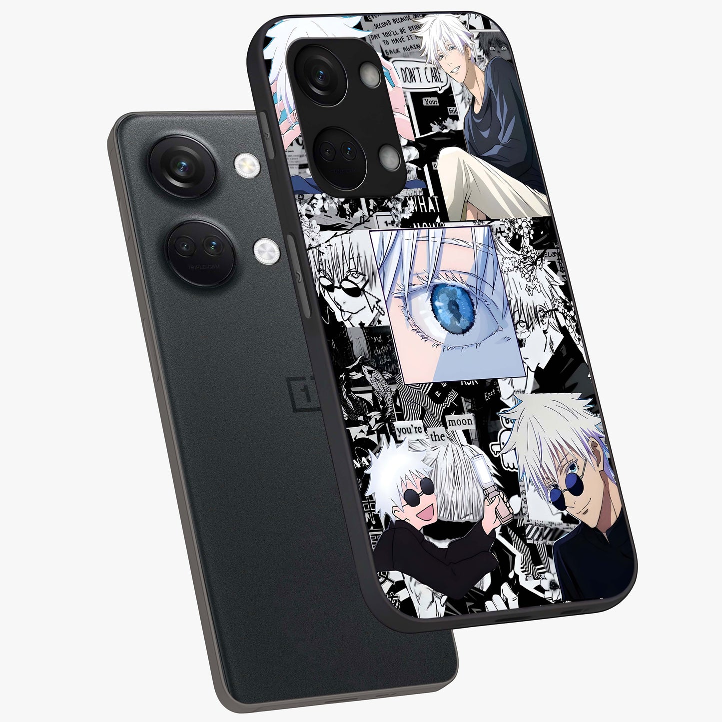 Infinity Sorcerer Chaos Glass Case for 1+Nord 3 captured at a warm angle highlighting dynamic magical energy, gloss, and edge clarity.