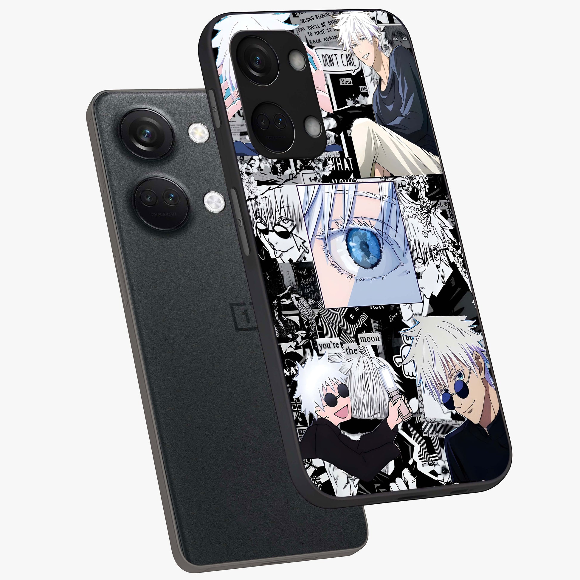 Infinity Sorcerer Chaos Glass Case for 1+Nord 3 captured at a warm angle highlighting dynamic magical energy, gloss, and edge clarity.