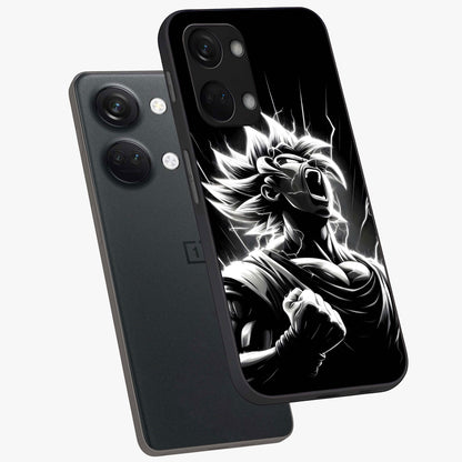 Limitless Power Unleashed Glass Case for 1+Nord 3 angled mockup showcasing glossy finish and dramatic power detailing