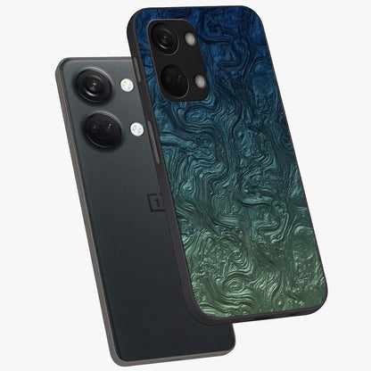 Marble Dream Blur Glass Case for 1+Nord 3 angled mockup showcasing glossy finish and smooth gradient tones