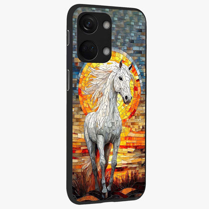 Elected Horse Glass Case for 1+Nord 3 side perspective highlighting strong textures and sleek premium build