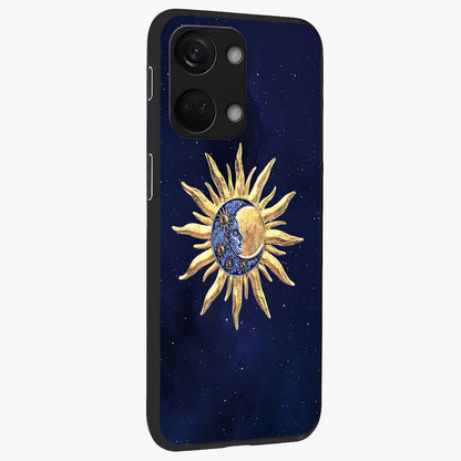 Eternal Cosmic Balance Glass Case for 1+Nord 3 side perspective highlighting intricate space detailing and smooth build
